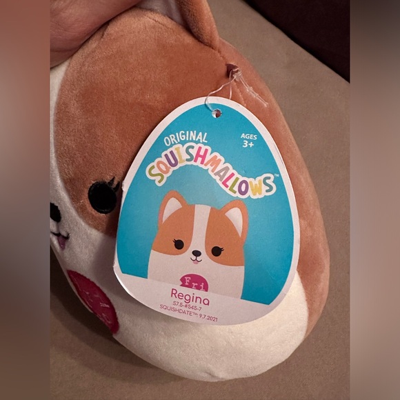 Kellytoy Regina the Corgi Dog Squishmallow Bestie Squad Plush Stuffed Toy 8” - Picture 12 of 15